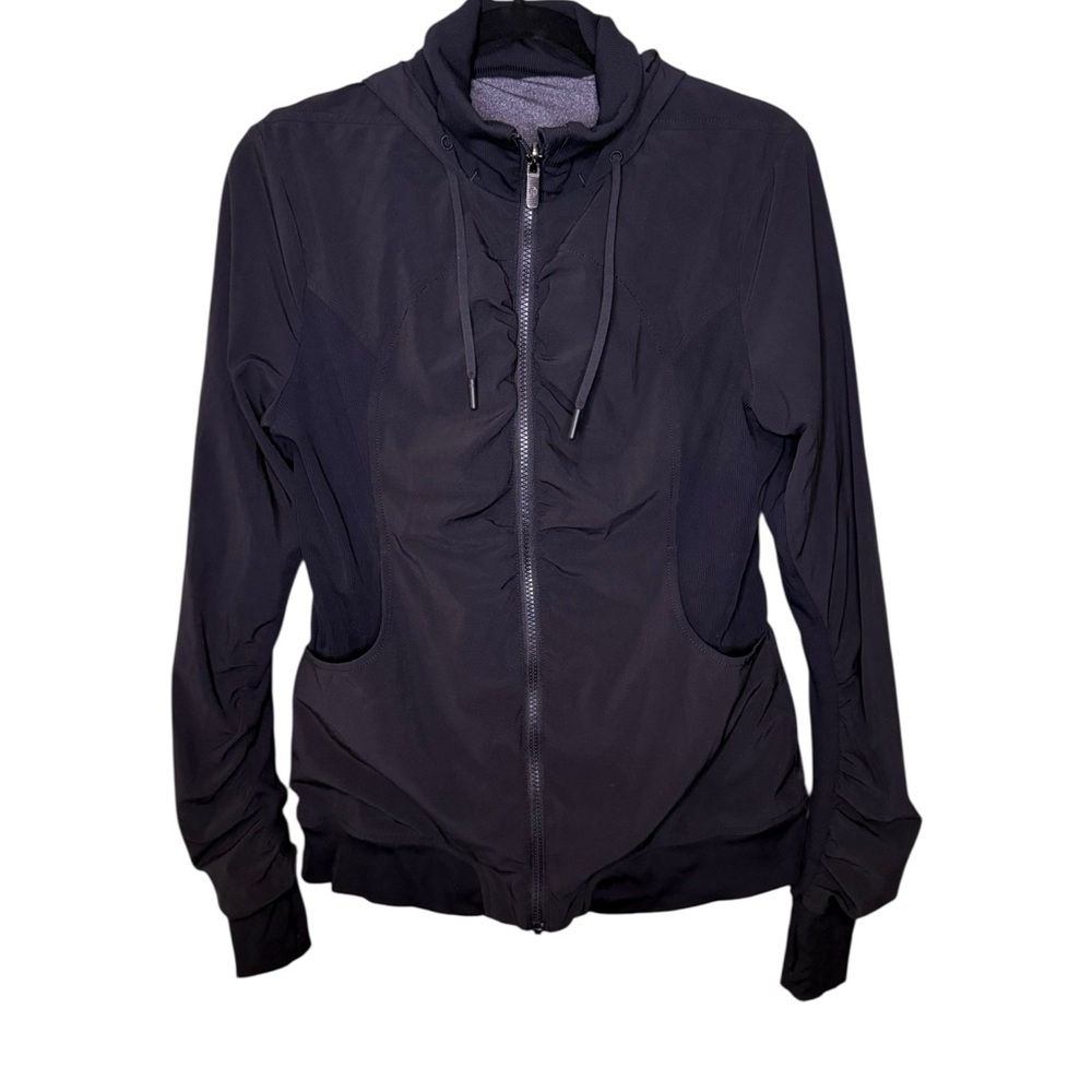 Lululemon Full Zip Beyond the Studio Jacket in Black 10